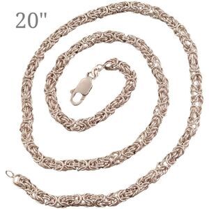 Sterling Byzantine 20" Necklace Chain